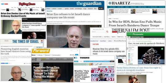 Rassegna stampa Brian Eno