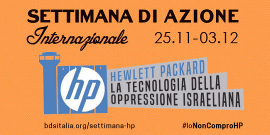 Boicotta HP Settimana internazionale di azione