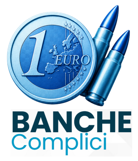 550 NEW SCRITTA logo banche complici BLU celeste