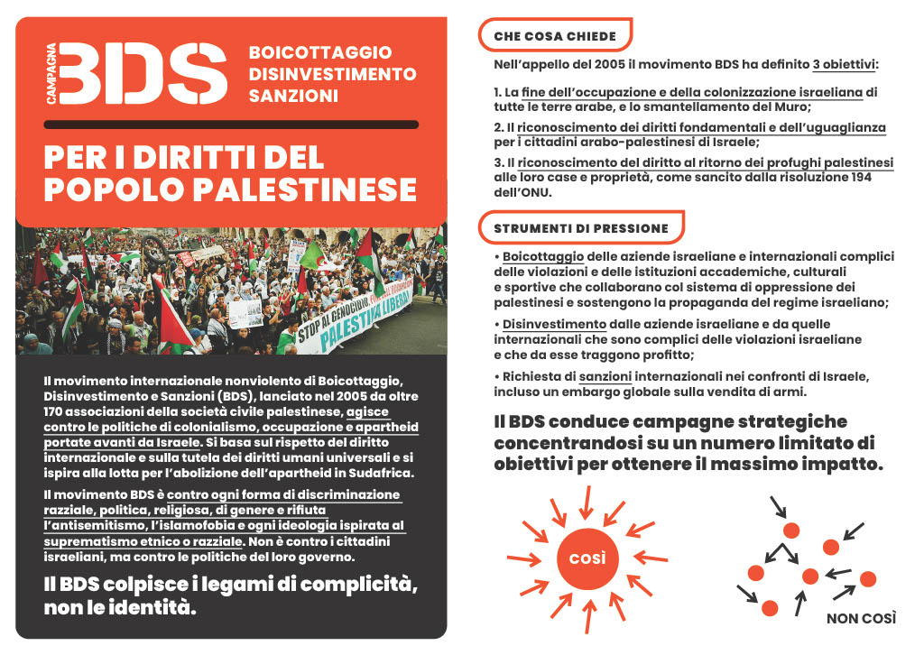 prima pagina volantino BDS