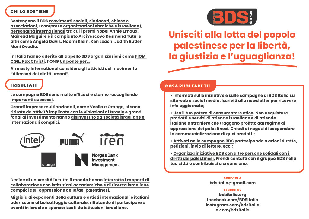 seconda pagina volantino BDS